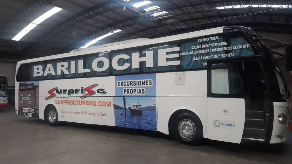 buses y minibuses de turismo surprise bariloche